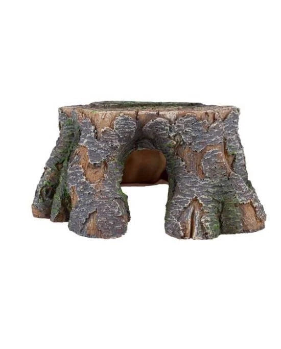 Décoration Cachette Tronc Reptiles Planet - Grotte Résine - 16 x 16 x 7 cm