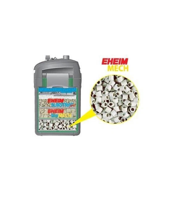 Eheim Mech 2L - Pré-filtration Mécanique Anneaux Céramiques Aquarium