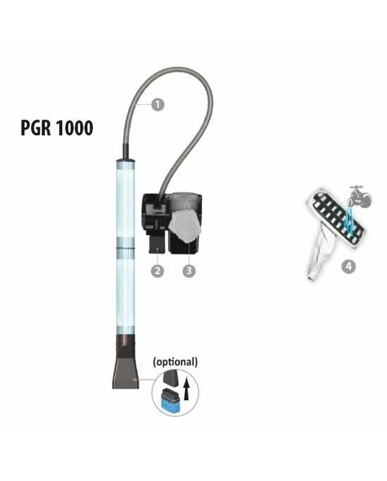 Newa PGR 1000 Aspirateur Gravier Aquarium Électrique 5W 340L/h Nettoyage de Fond