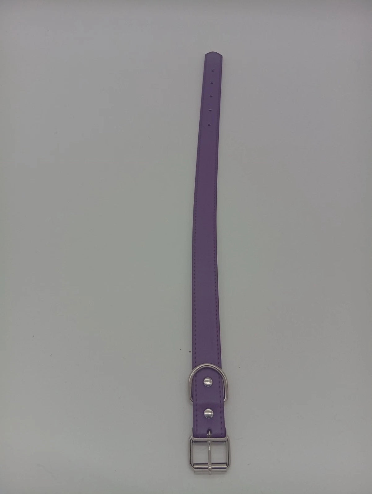 Collier ajustable violet – boucle & anneau métal – 50 cm