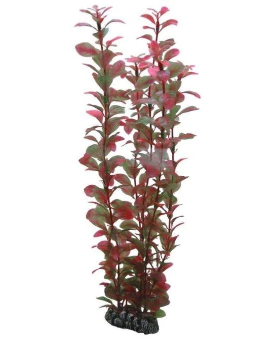 Plante Artificielle Ludwigia 34 cm - Décoration Fond d'Aquarium - Hobby