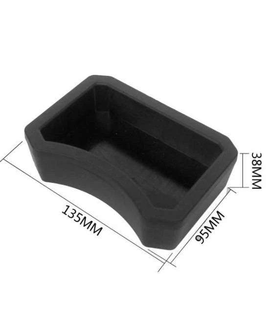 Plastic Dish Black L Reptiles Planet 13.5x9.5x3.8 cm Gamelle Mangeoire Neuf