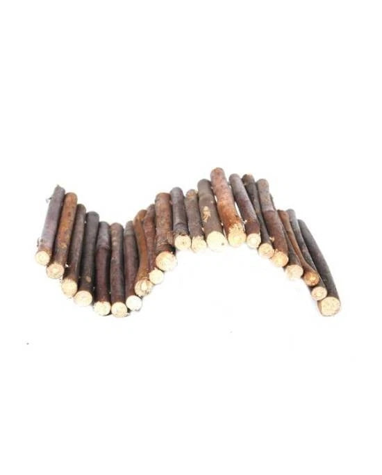Pont Flexible Bois Naturel Terrarium Hamster Rongeur Lézard Tortue Cachette S