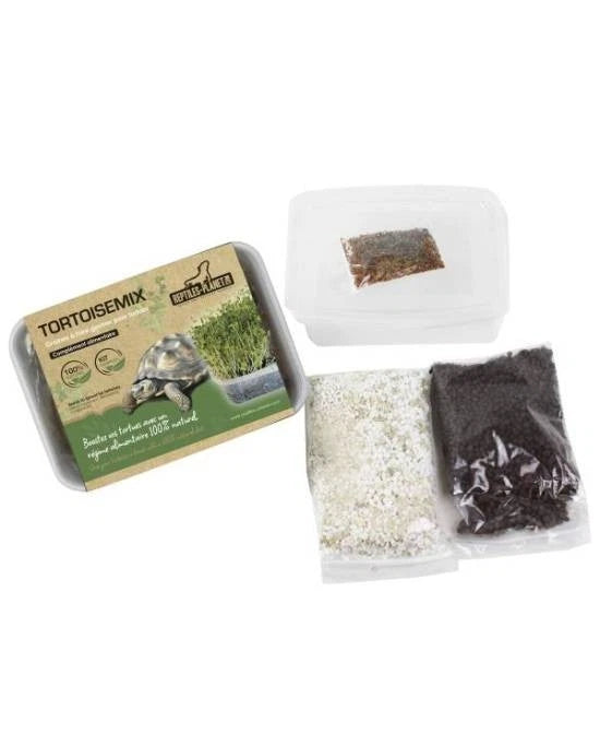 Reptiles Planet Tortoisemix - Kit de Graines à Germer - Aliment Frais pour Tortue