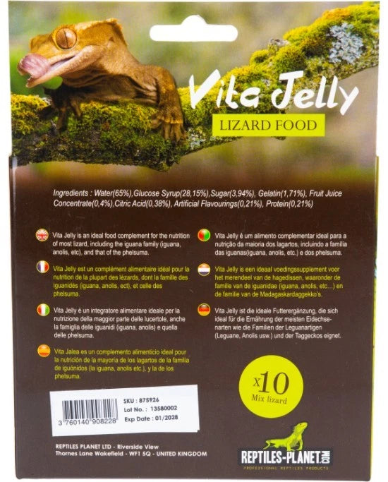 Reptiles Planet Vita Jelly Vitamin | 10 Goblets de Gelée Vitaminée pour Lézards