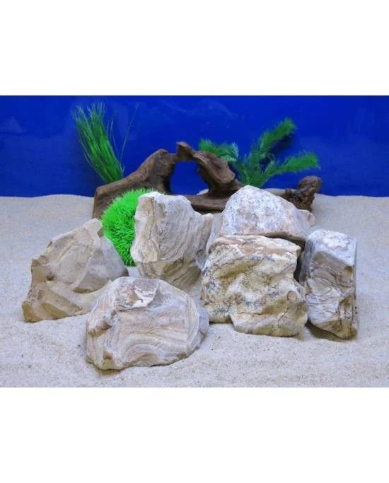 Aquavie Pierre Aragonite S - Décor Aquarium Terrarium Aquascaping - À l'unité