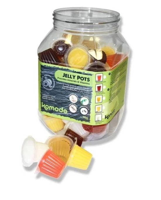 Komodo Jelly Pots Mixed Flavours 60 pcs | Format Économique Gelées pour Reptiles