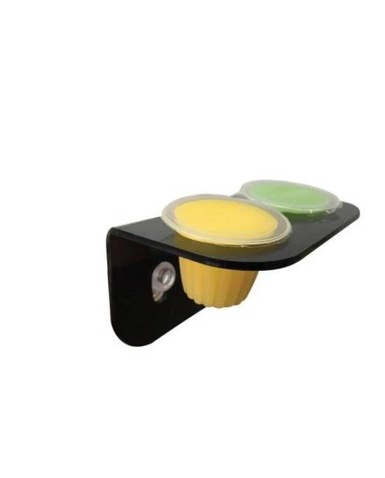 Komodo Twin Jelly Pot Holder - Support Double pour Cupules de Nourriture Reptile
