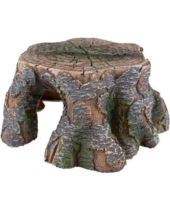 Décoration Cachette Tronc Reptiles Planet - Grotte Résine - 16 x 16 x 7 cm
