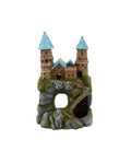 Décoration Aquarium Château 9 Aquavie - Résine Médiévale - 9,5 x 6,5 x 14,5 cm