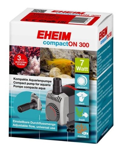 Pompe Eheim CompactON 300 - Débit Réglable 170-300 L/h - Aquarium Eau Douce et M